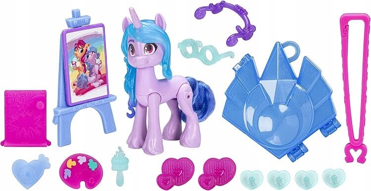 Izzy Moonbow My Little Pony s příslušenstvím