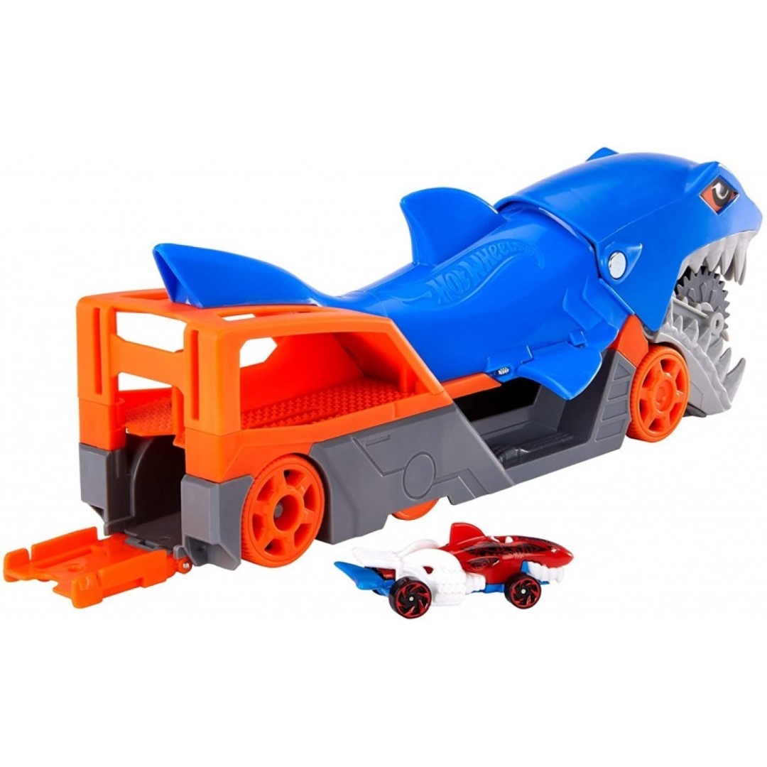 Hot Wheels Žraločí tahač úložný prostor