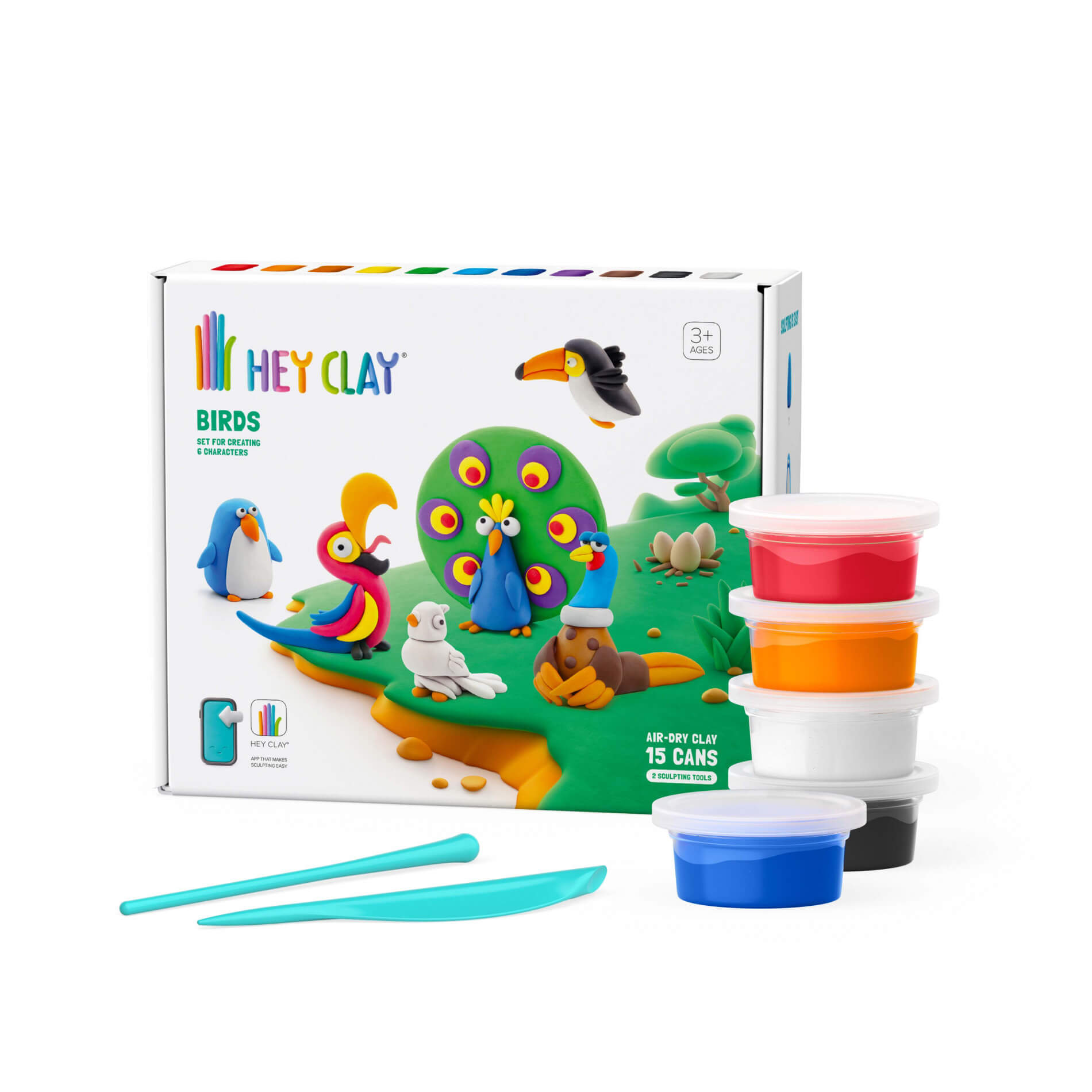 Hey Clay Ptáci hotové figurky