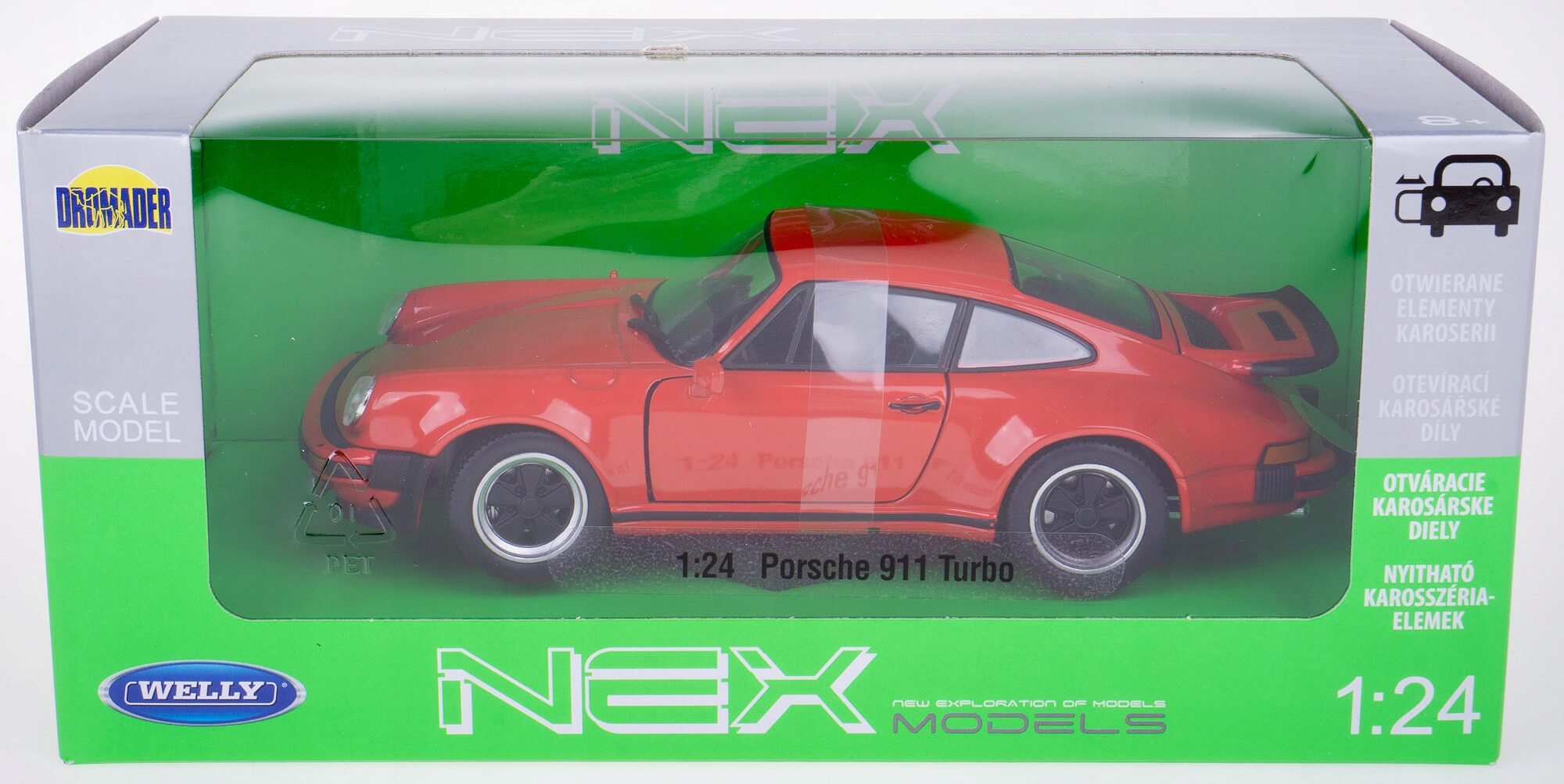 Porsche 911 Turbo model v měřítku 1:24