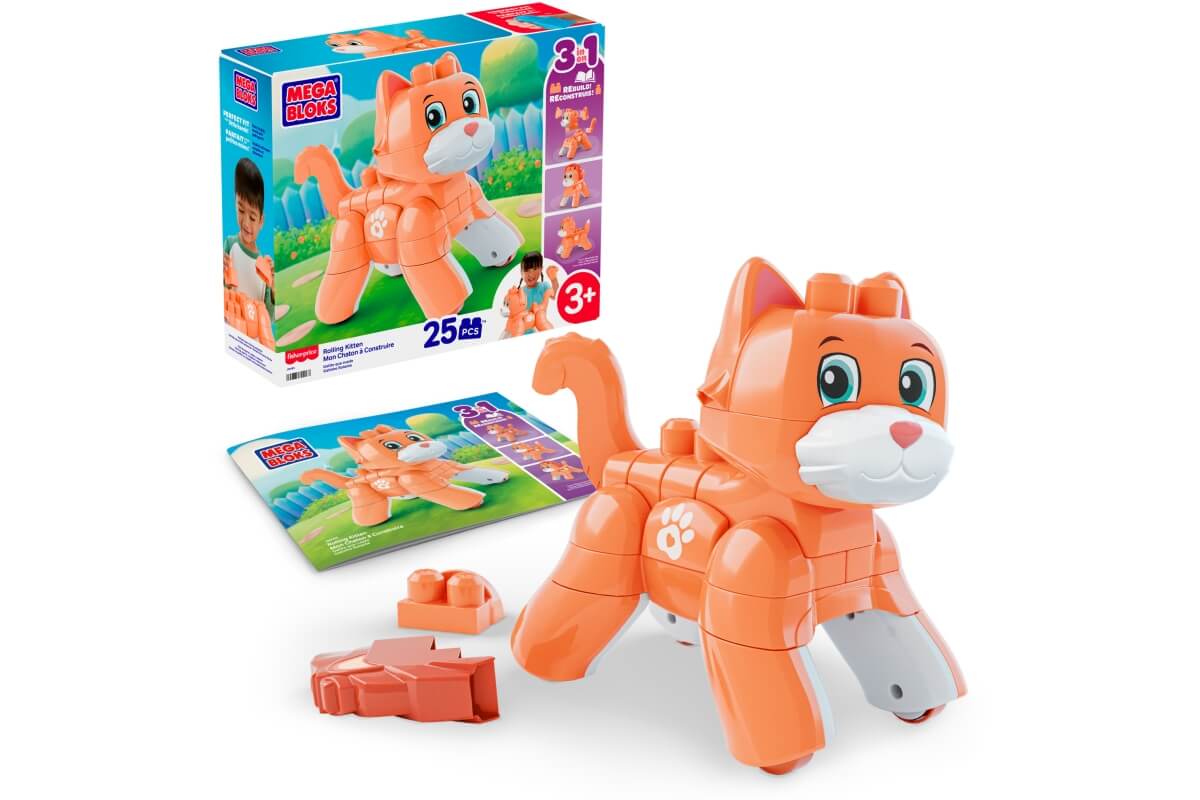 MEGA BLOKS Kotě 3 v 1 stavebnice