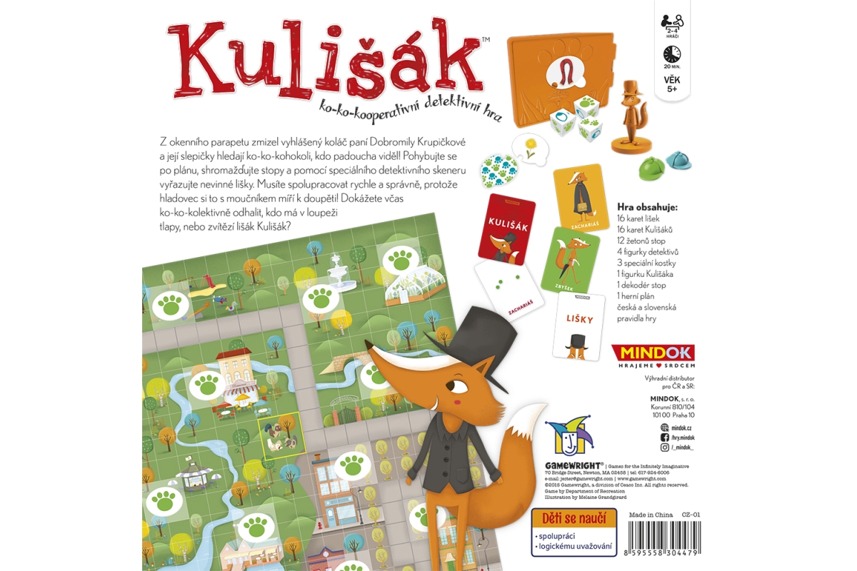 Kulišák – detektivní desková hra pro děti