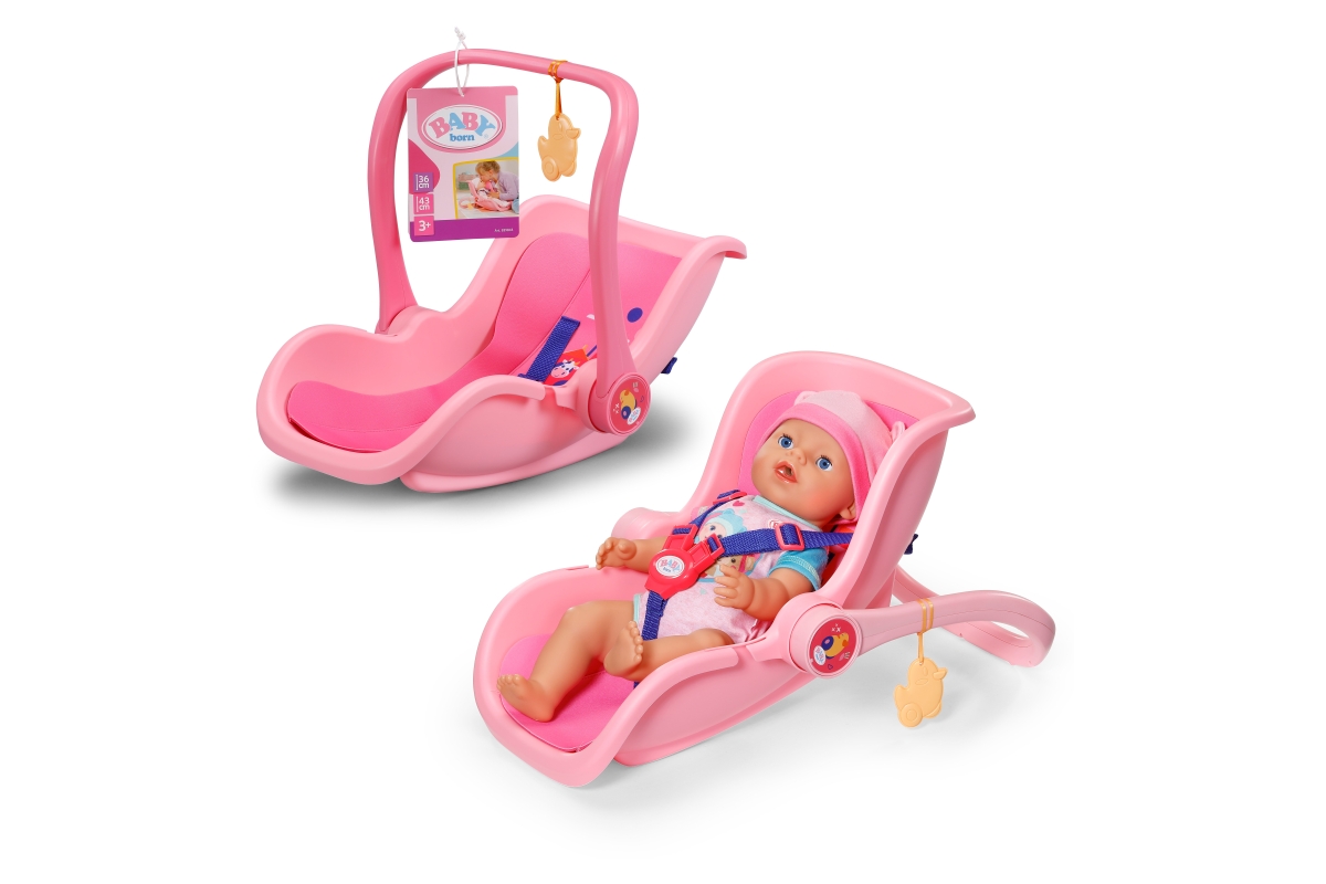 Růžová přenosná sedačka BABY born s bezpečnostním pásem