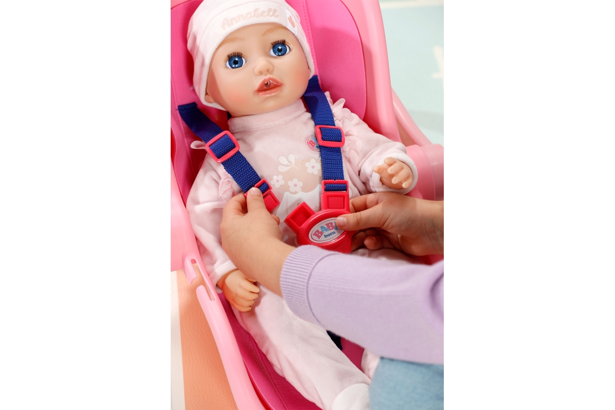 BABY born Přenosná sedačka Domeček – růžový doplněk pro panenky