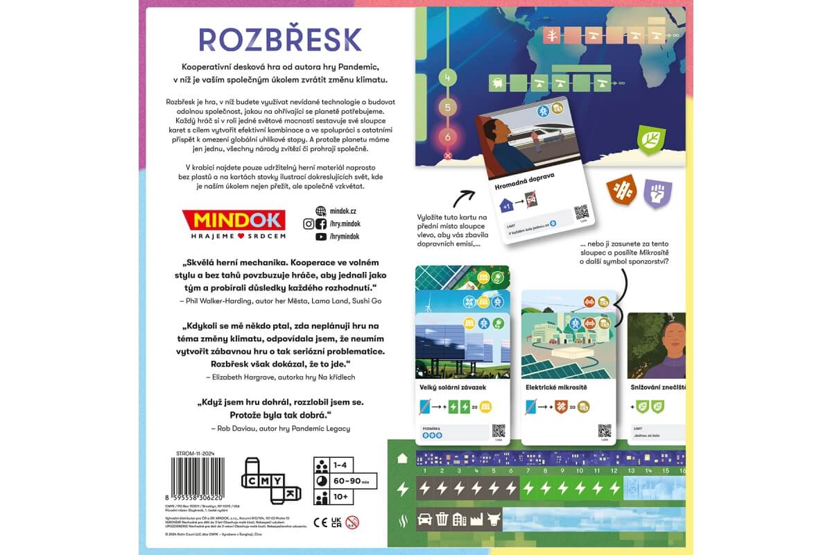 Herní plán a komponenty strategické hry Rozbřesk