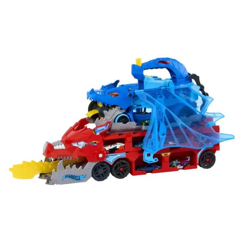 Hot Wheels City Mega tahač JBM72 se dvěma autíčky a možností rozšíření dráhy