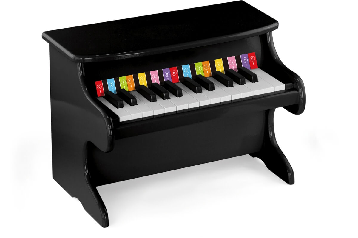 Dřevěné piano jako první hudební nástroj pro děti